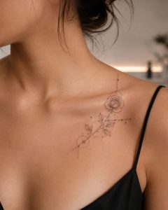 Fineline Tattoo Herz